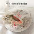 CosyPaws Calming Donut Cave Bed