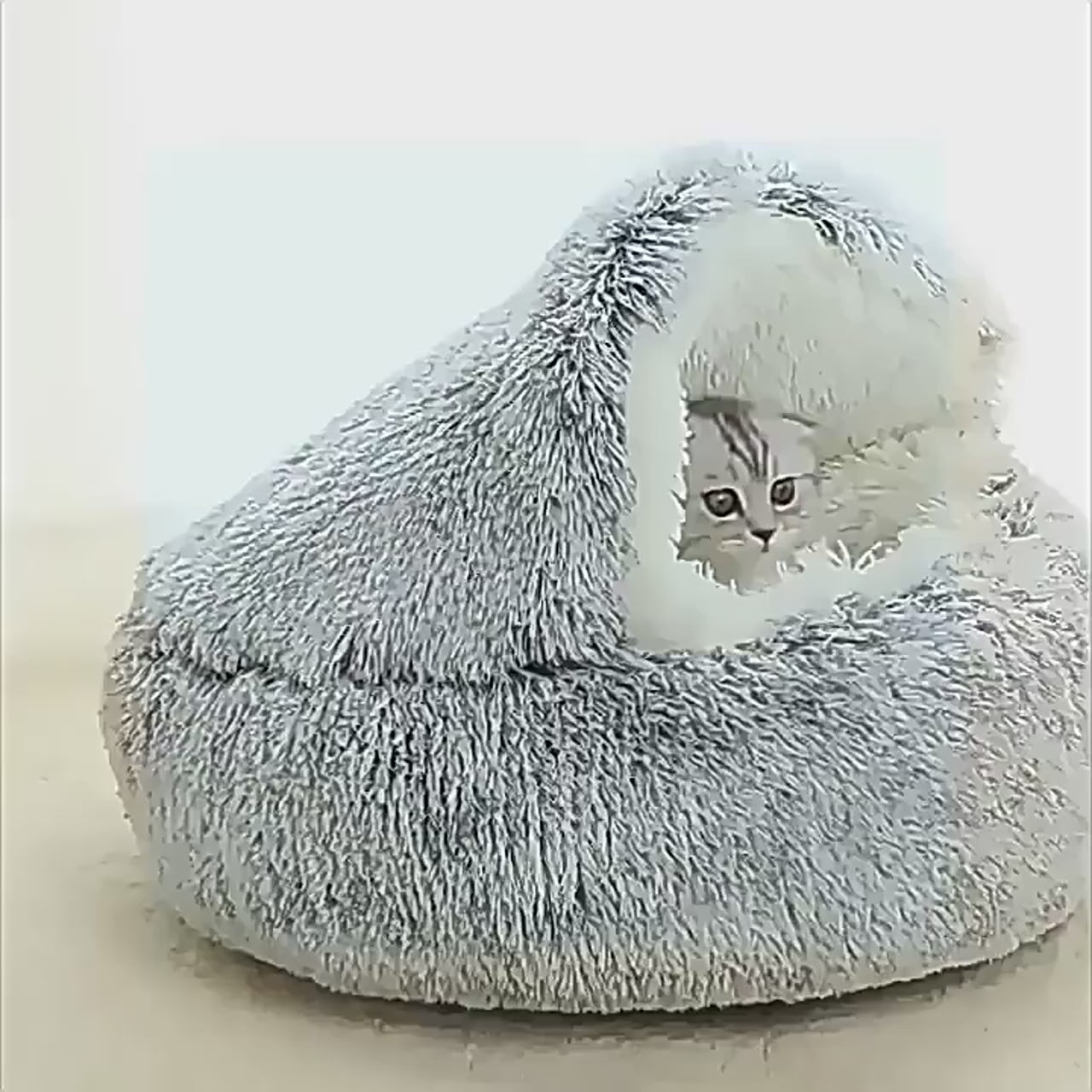 CosyPaws Calming Donut Cave Bed